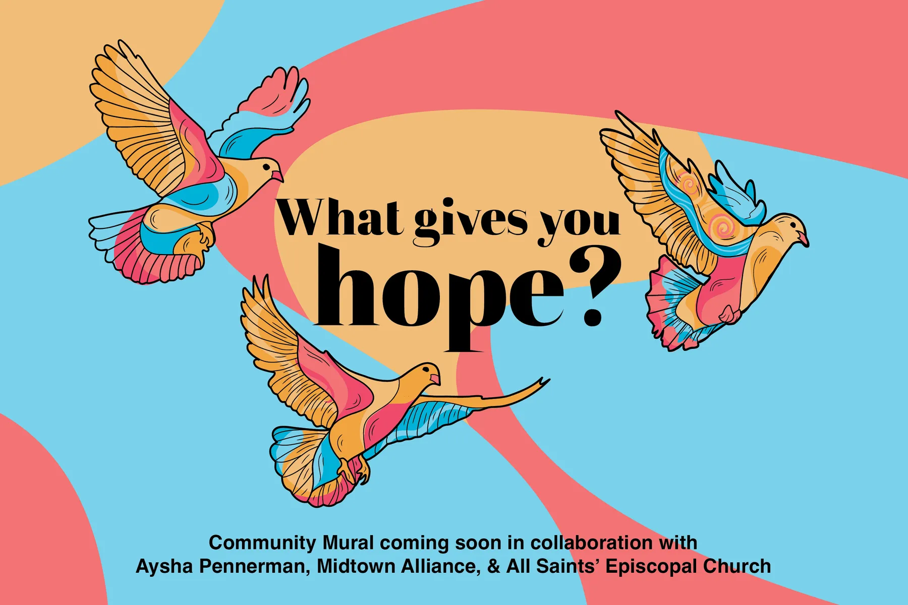Hope Beneath the Wings Mural Community Paint Day